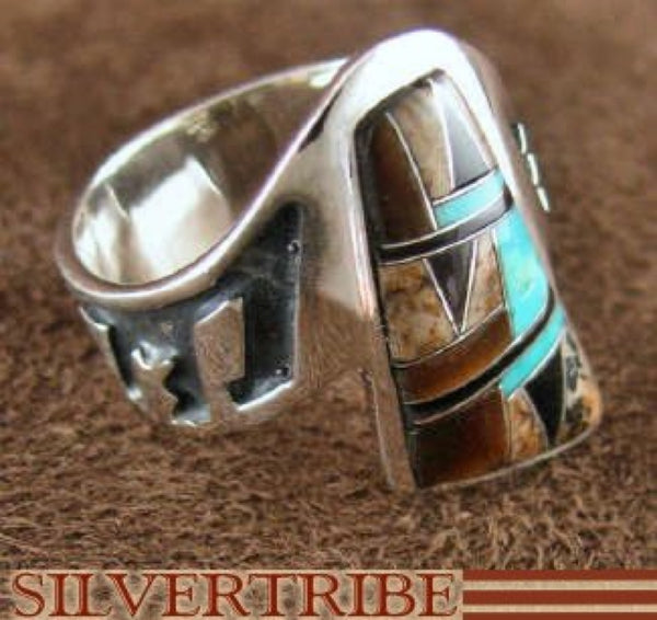Tiger Eye Multicolor Jewelry Sterling Silver Ring Size 6-1/2 AS37067